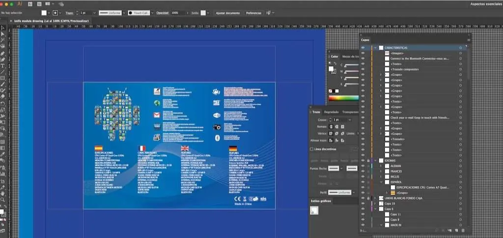 diseño de caja OEM traduccion español tablet chino Juan Luis Martel