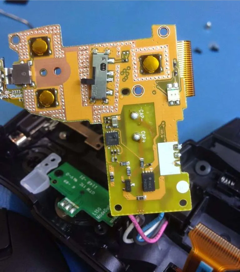 reparar camara digital Fujifilm FinePix interruptores de power de zoom