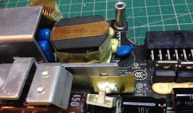 sensor termico en fuente de alimentación de iMac
